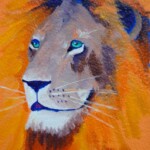 Orange Lion w/green eyes Orange Lion w/green eyes
