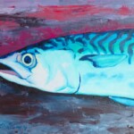 Mackerel on Magenta Mackerel on Magenta